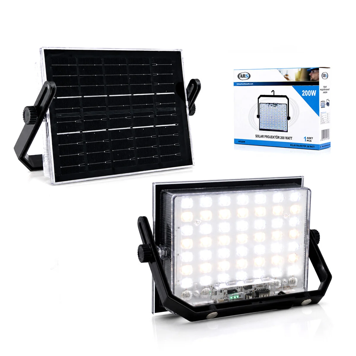 200W Güneş Enerjili Led Işık Solar Projektör - Fener Kamp - Dış Mekan 3 Farklı Led Işık 348961 Lmb Fiyatı, Yorumları ve Özellikleri