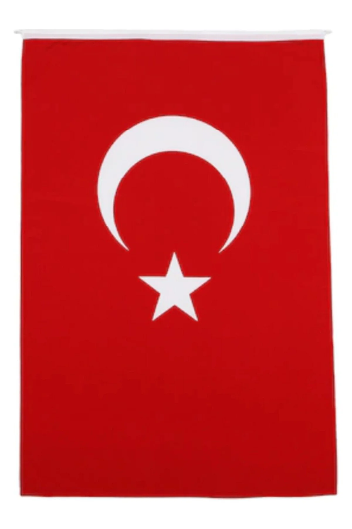 200x300 cm Kumaş Türk Bayrağı Standart Kırmızı