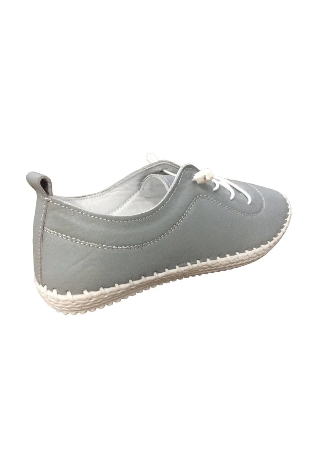 2010 Womenly Style Gri Kadın Günlük Ayakkabı % 100 Hakiki Deri Yu