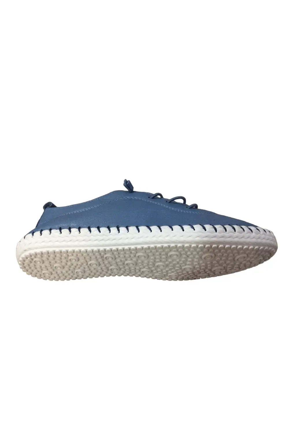 2010 Womenly Style Mavi Kadın Günlük Ayakkabı % 100 Hakiki Deri Y