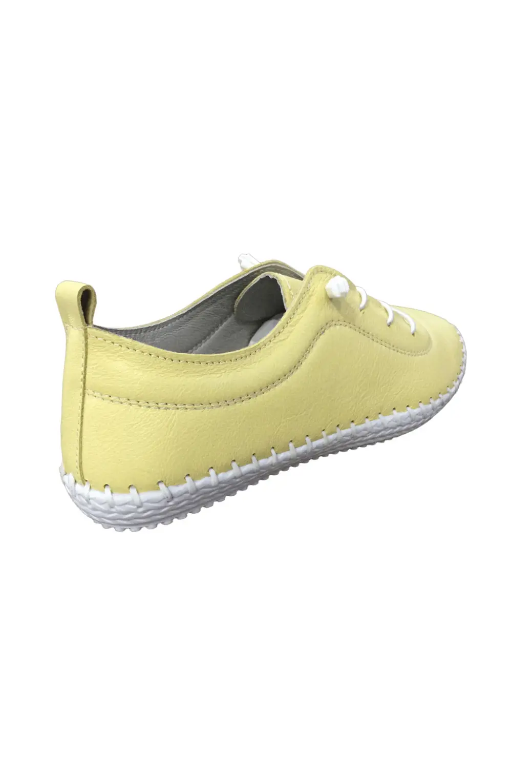 2010 Womenly Style Sarı Kadın Günlük Ayakkabı % 100 Hakiki Deri Y