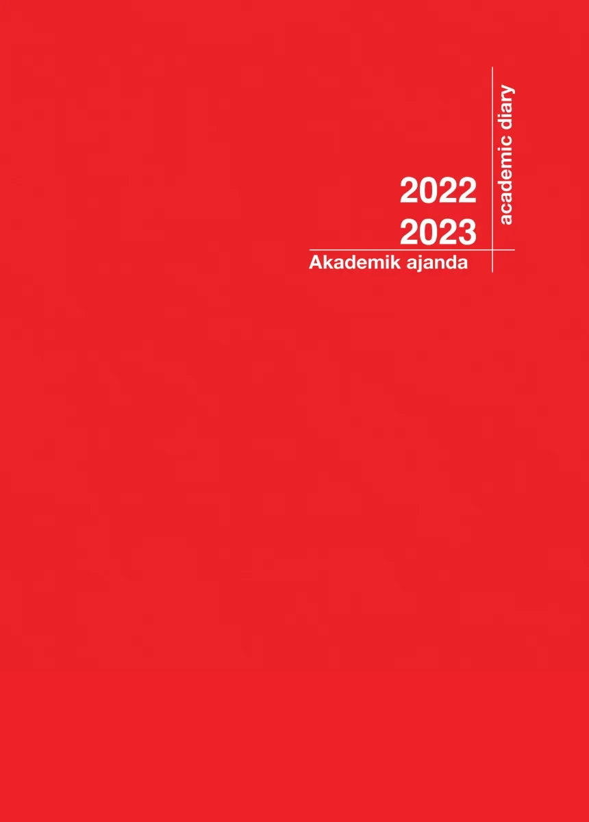 2022-2023 Akademik Ajanda 21X29 Kırmızı