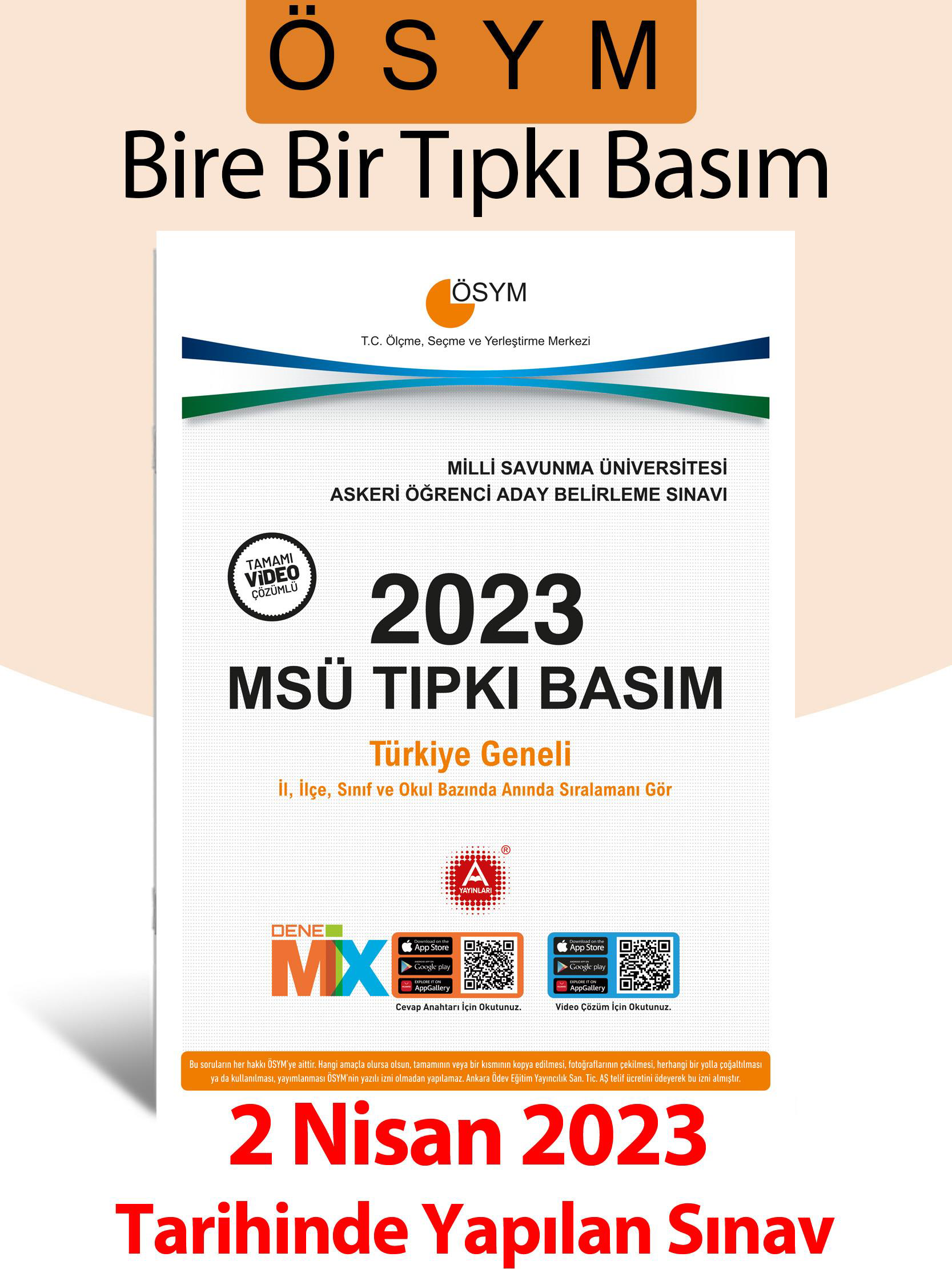 2023 MSÜ Tıpkı Basım (2023 MSÜ Çıkmış Sorular) Tamamı Video Çözüm