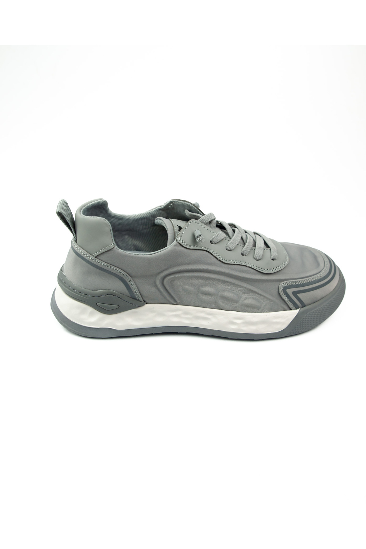 Gamelu 202407 Wine Gri Erkek Günlük Ayakkabı