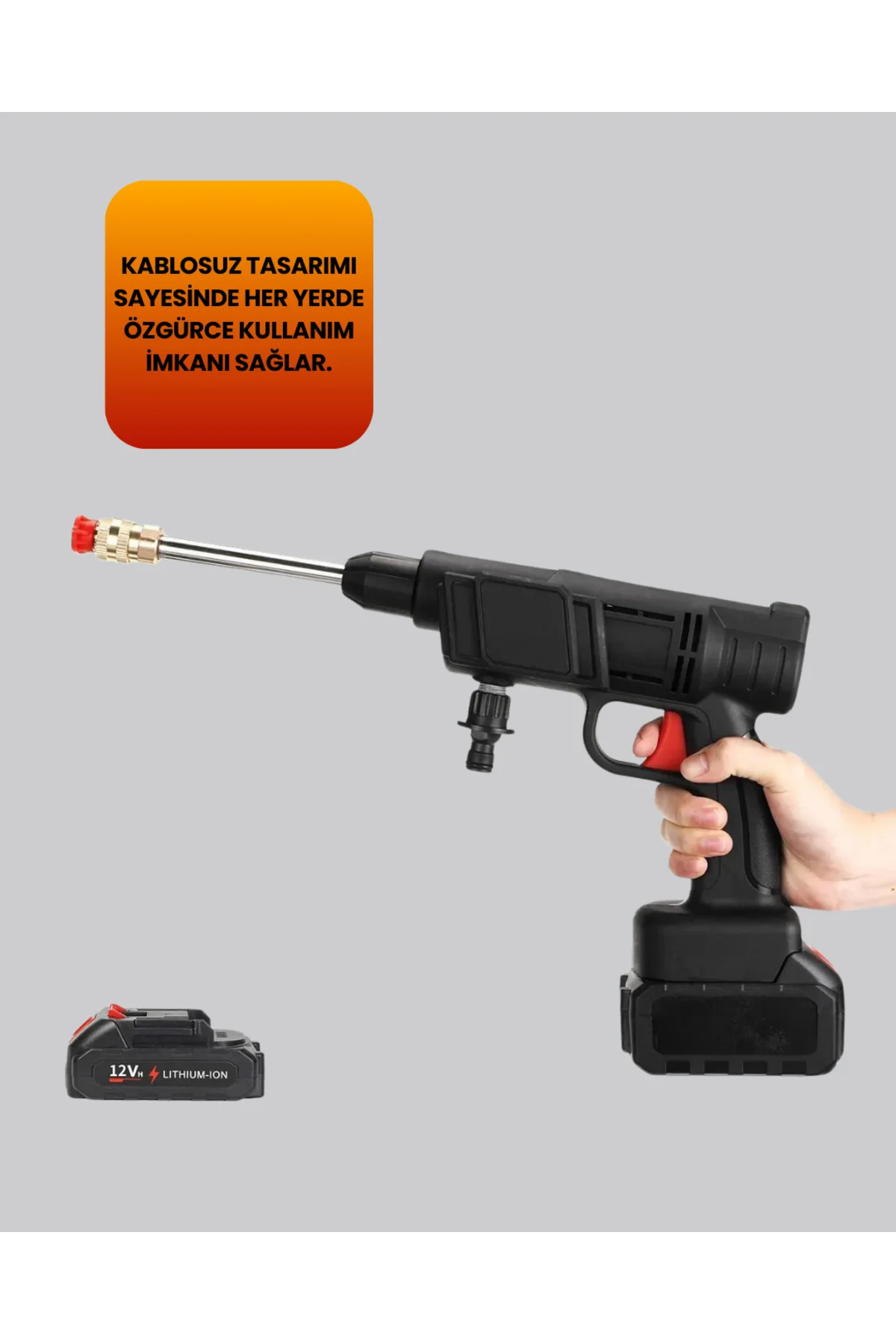 2025 A Kalite 48V Şarjlı Yüksek Basınçlı Su Tabancası Orijinal Se