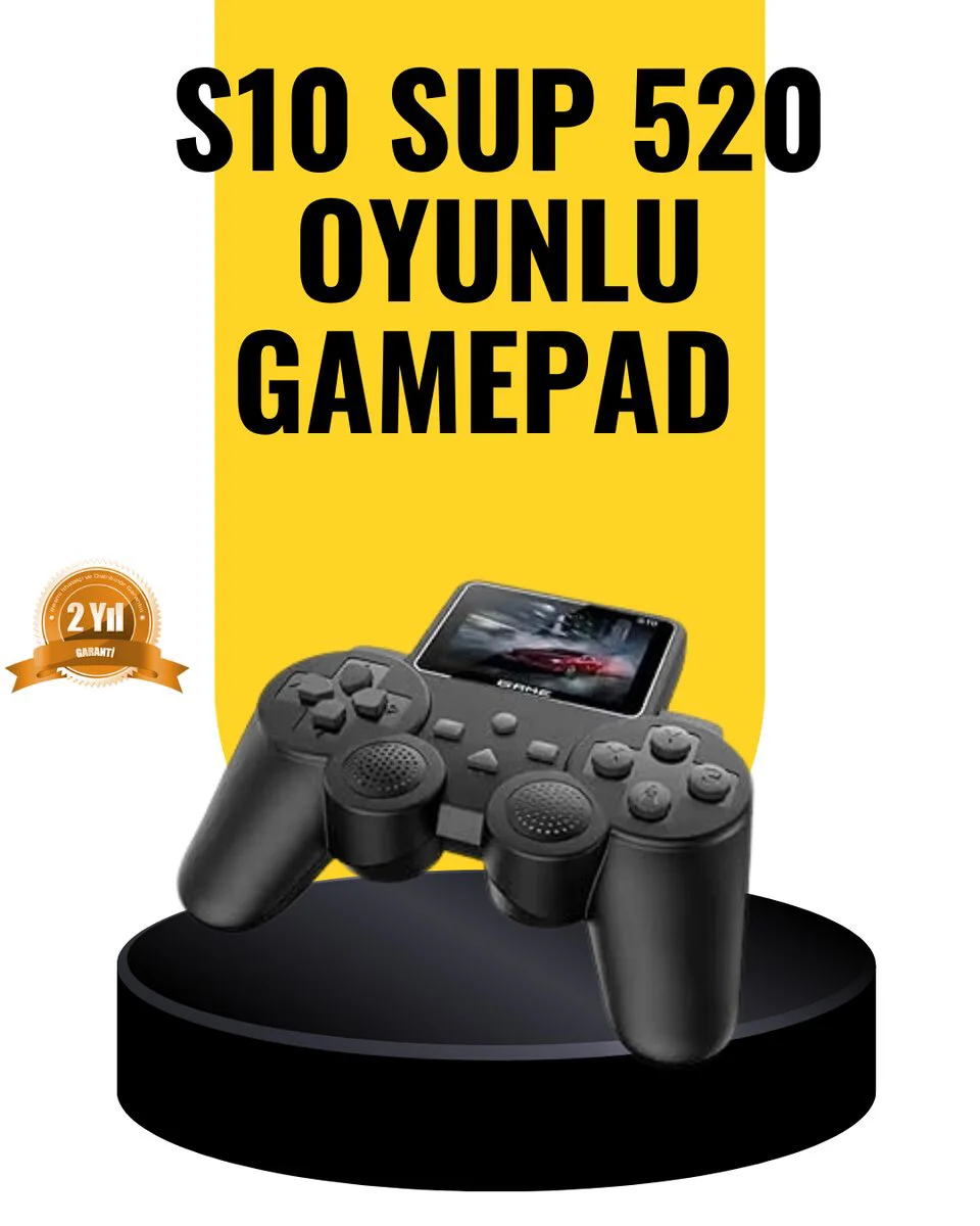 2025 A Kalite S10 Gamepad 520 Oyunlu TV Bağlantılı Retro Atari Ko