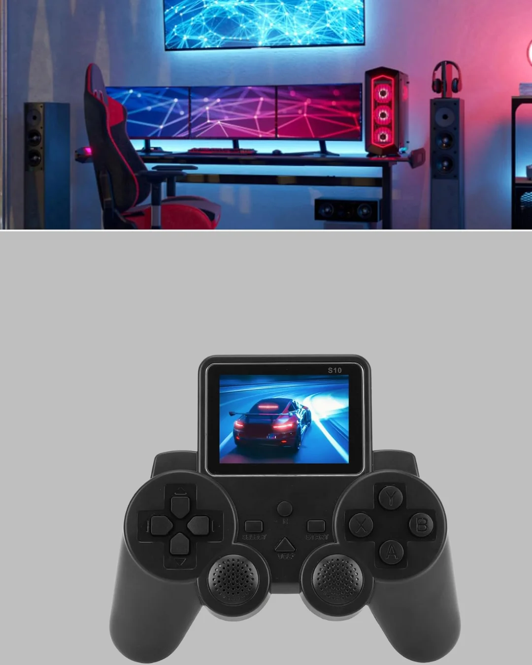 2025 A Kalite S10 Gamepad 520 Oyunlu TV Bağlantılı Retro Atari Konsolu Yeni Nesil