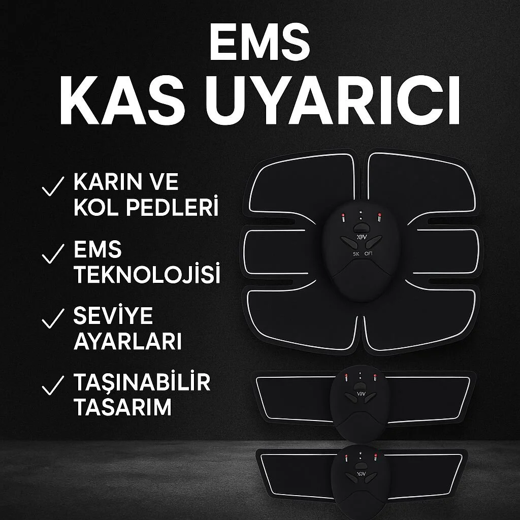 2025 EMS Titreşimli Fitness Aleti - Hızlı Kas Yapma ve Kas Uyarıcı Teknolojisi