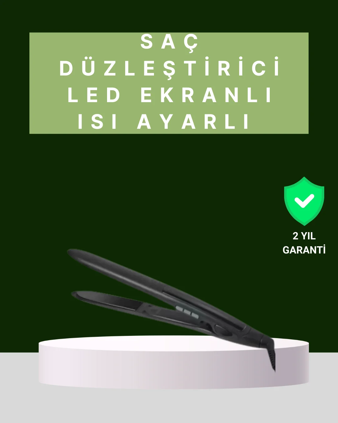 2025 Isı Ayarlı Titanyum Kaplama Seramik Plakalı Saç Düzleştirici