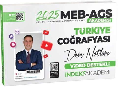 2025 MEB AGS Akademisi Türkiye Coğrafyası Video Ders Notları İnde