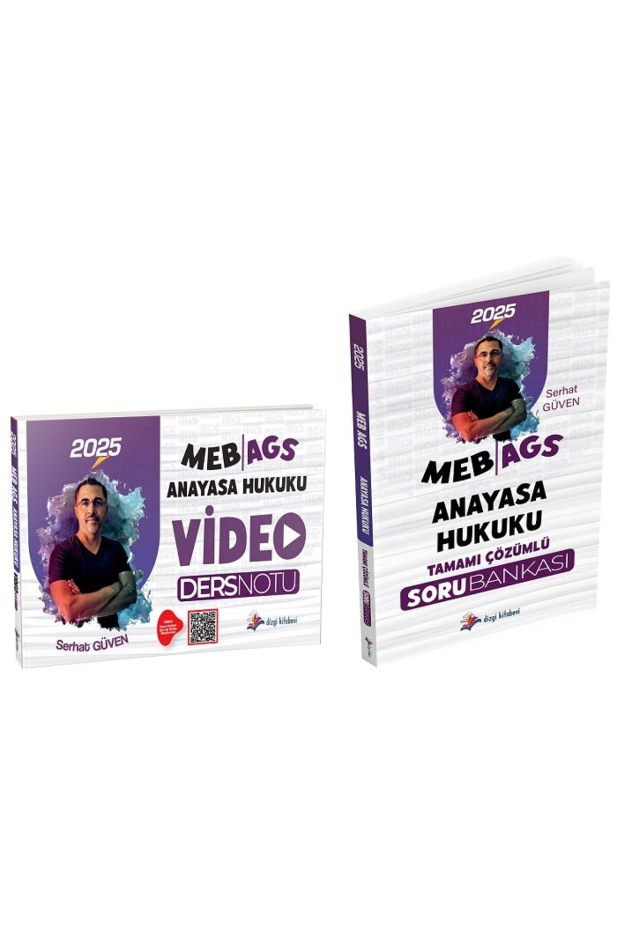 Dizgi Kitap 2025 Meb-Ags Anayasa Hukuku Video Ders Notu Soru Bankası 2 Li Set