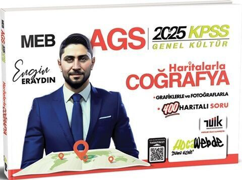 Hocawebde Yayınları 2025 Meb Ags Kpss Haritalarla Türkiye Coğrafya Hocawebde Yayınlar