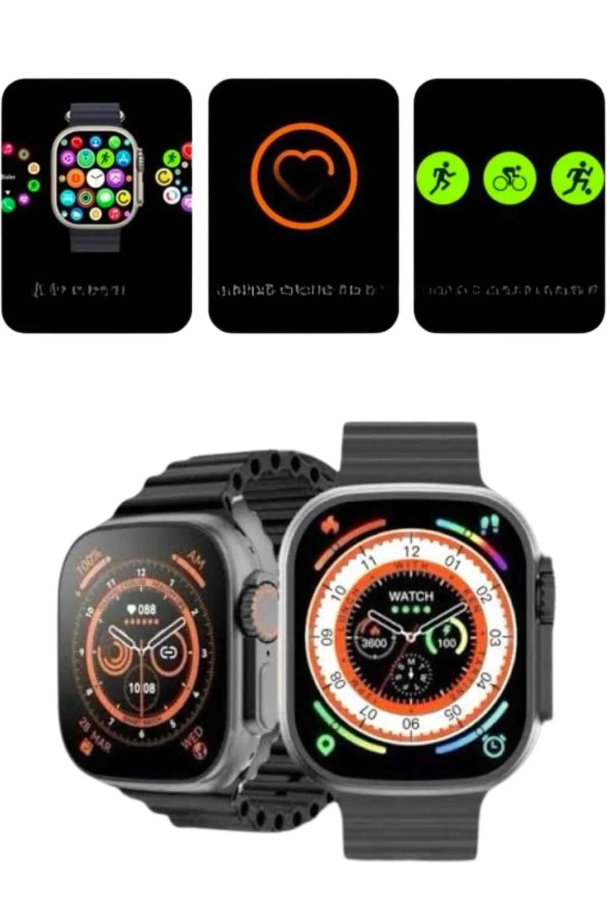 2025 Model Akıllı Saat Kordon Hediyeli Çağrı Cevaplama Uzun Pil S