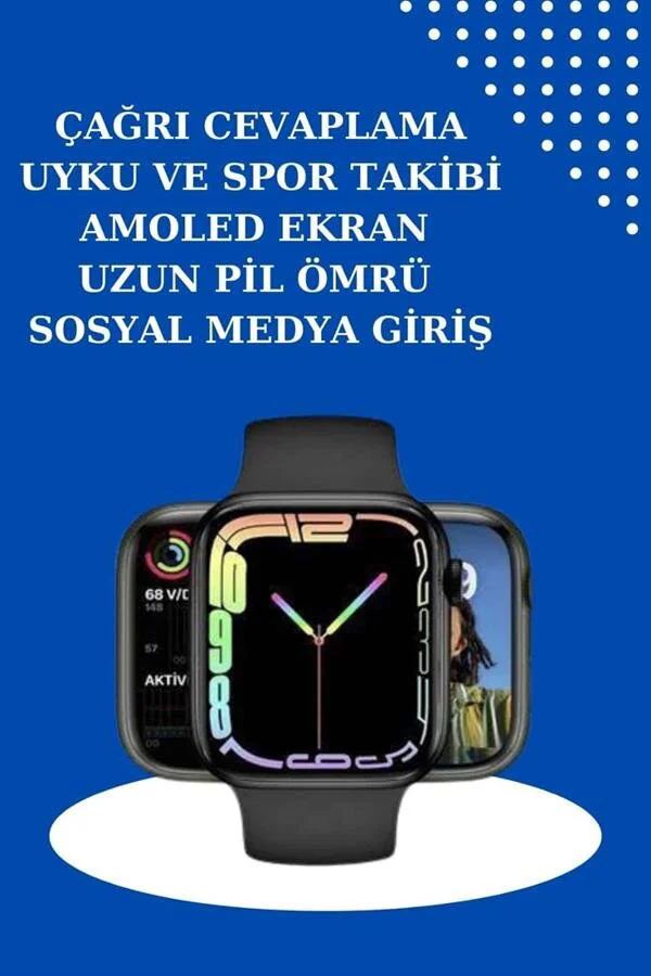 2025 Model Akıllı Saat ve 2.Nesil TWS Bluetooth Kulaklık - ANC ve Amoled Ekranlı Paket