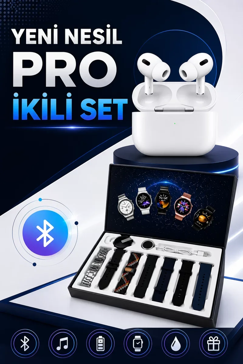 2025 Model Akıllı Saat ve Pro Bluetooth Kulaklık ANC ile Spor ve Günlük Hayatın En İyi Deneyimi