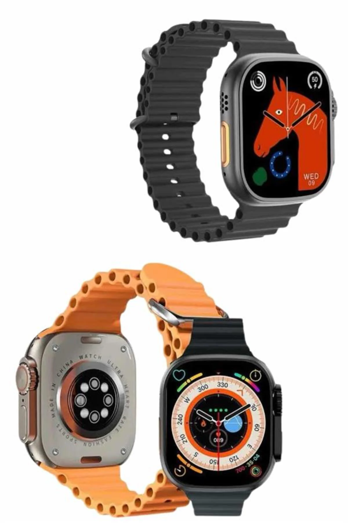 2025 Model Akıllı Saat Çift Kordon Ios Ve Android Arama Cevaplama