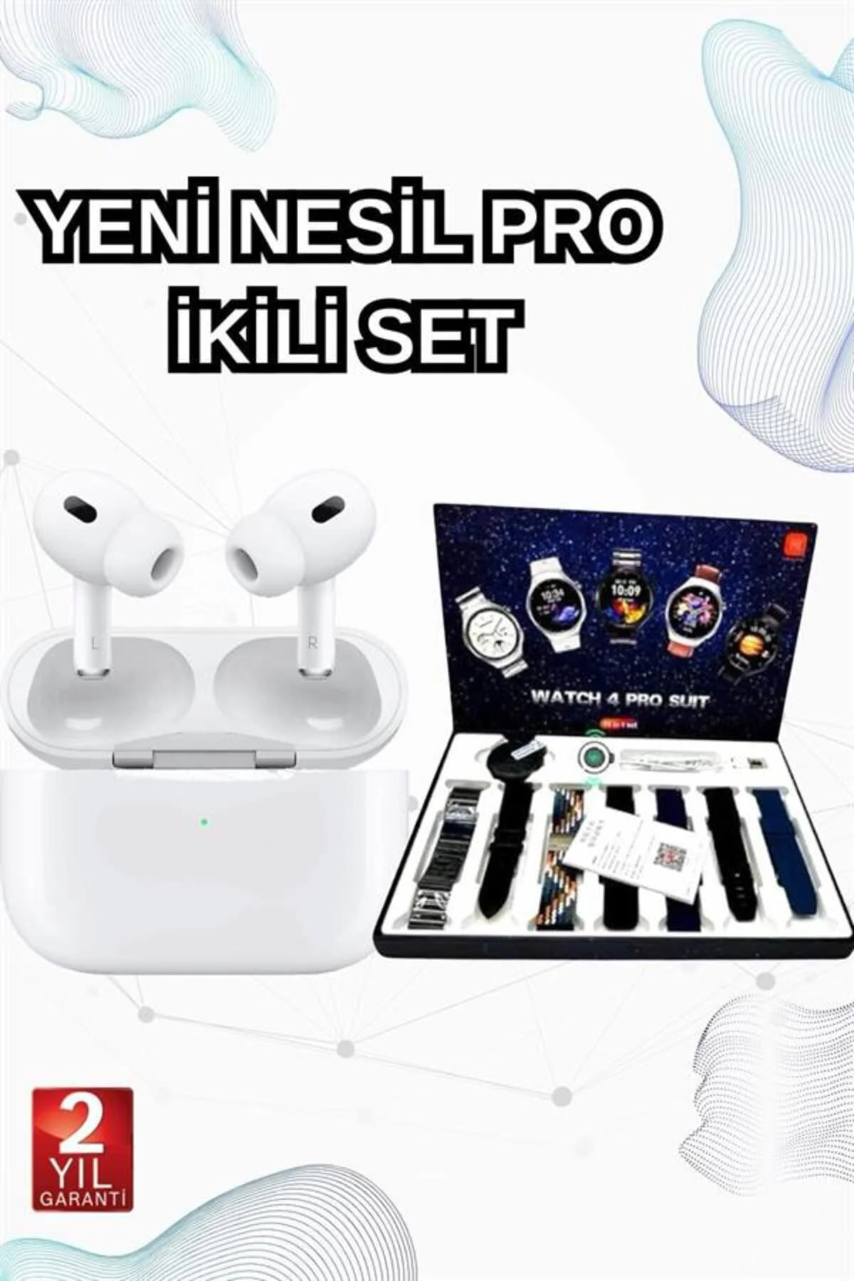2025 Model Akıllı Saat ve Yeni Nesil Pro Bluetooth Kulaklık ANC Ö