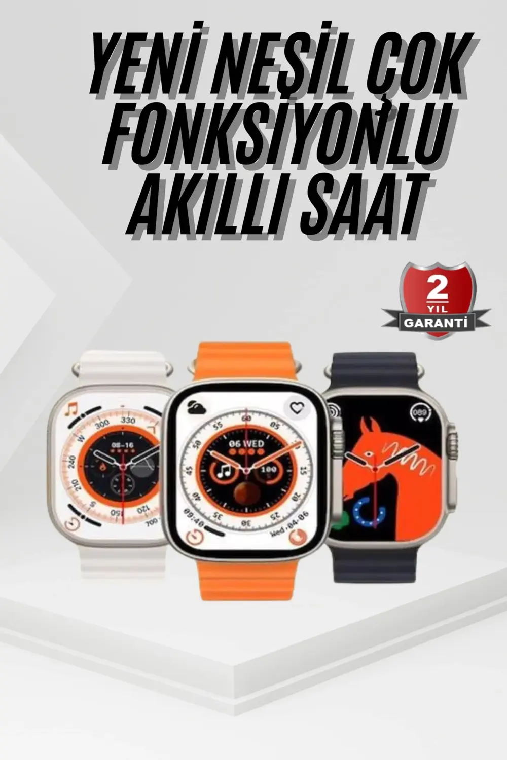 2025 Model Akıllı Saat Kordon Hediyeli Çağrı Cevaplama Uzun Pil S