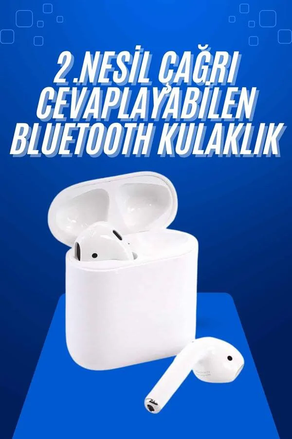 2025 Model Bluetooth Kulaklık - Beyaz Dokunmatik Kontrol ve Çağrı Cevaplayabilen Özellik