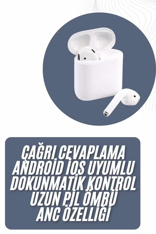 2025 Model Çağrı Cevaplayabilen Bluetooth Kulaklık Beyaz Dokunmatik Kontrol - Lisinya