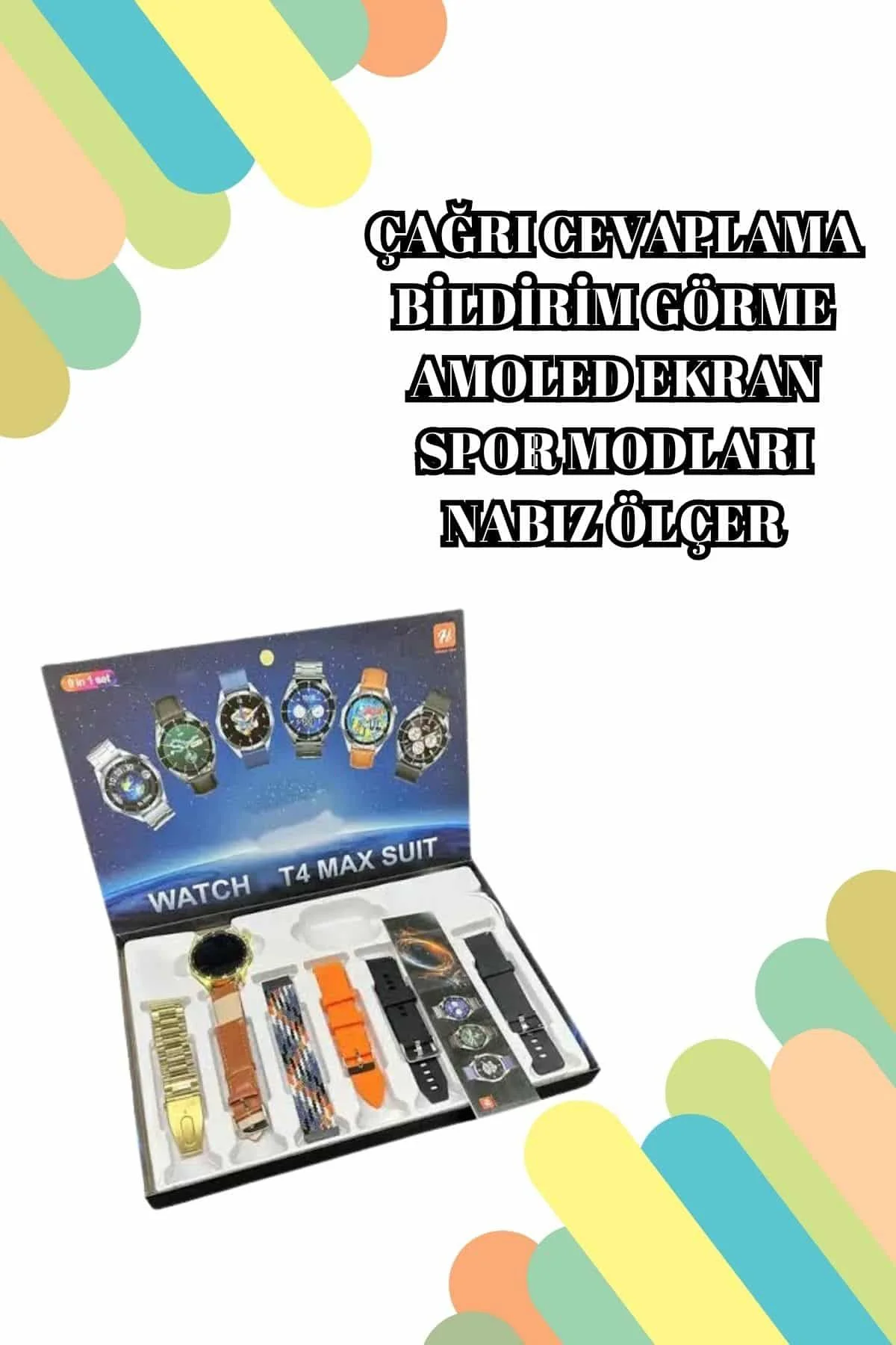 2025 Model Çok Kordonlu Akıllı Saat ve Bluetooth Kulaklık El Fene
