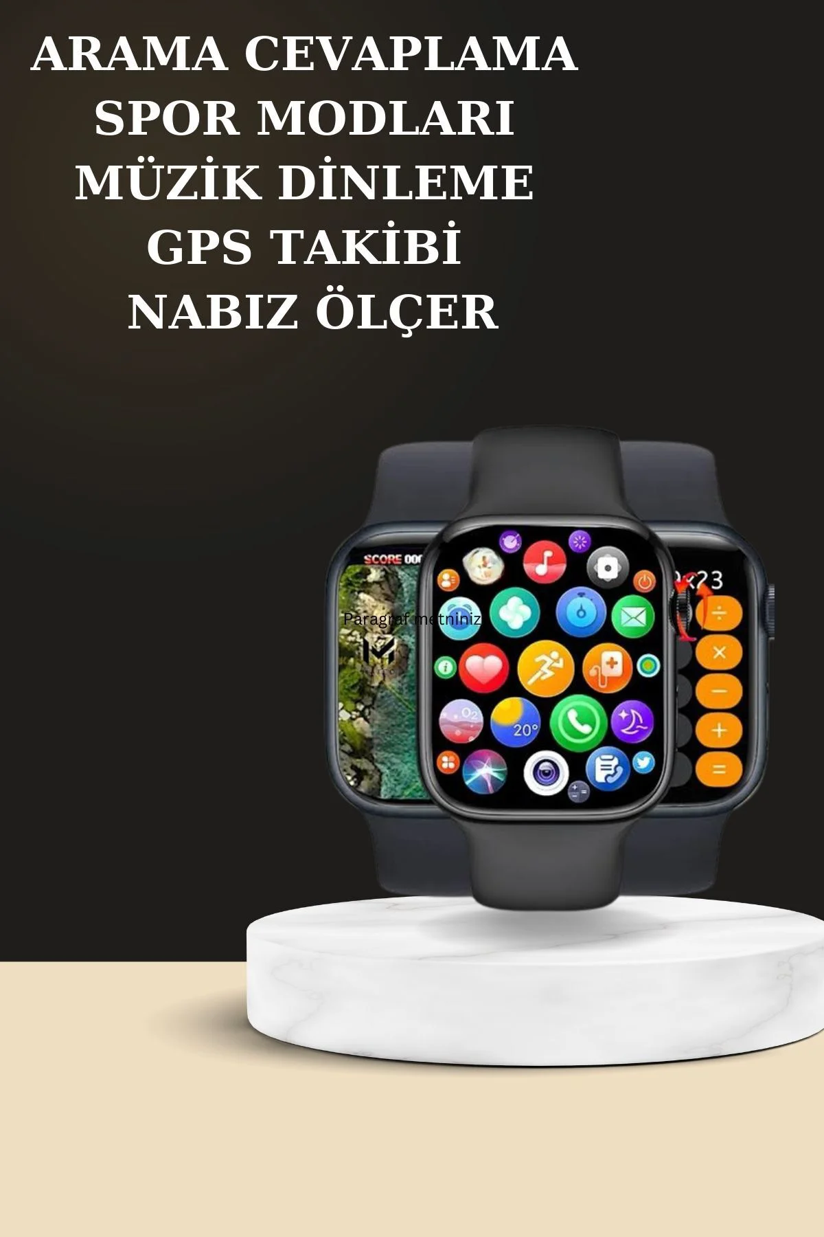 2025 Model Kablosuz Kulaklık ve Yeni Nesil Akıllı Saat Metal Kayış Plastik Kayış