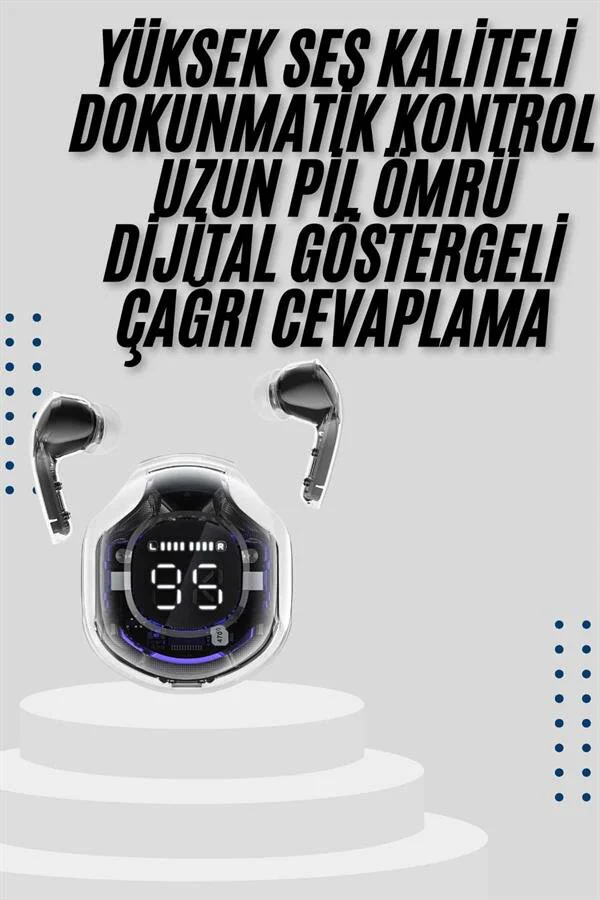 2025 Model Kablosuz Bluetooth Kulaklık ANC ENC Destekli HiFi Stereo - Gürültü Önleyici ve Konforlu Ses Deneyimi