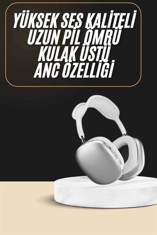 2025 Model Kulak Üstü Kablosuz Bluetooth Kulaklık Gürültü Azalta Uzun Pil - Lisinya