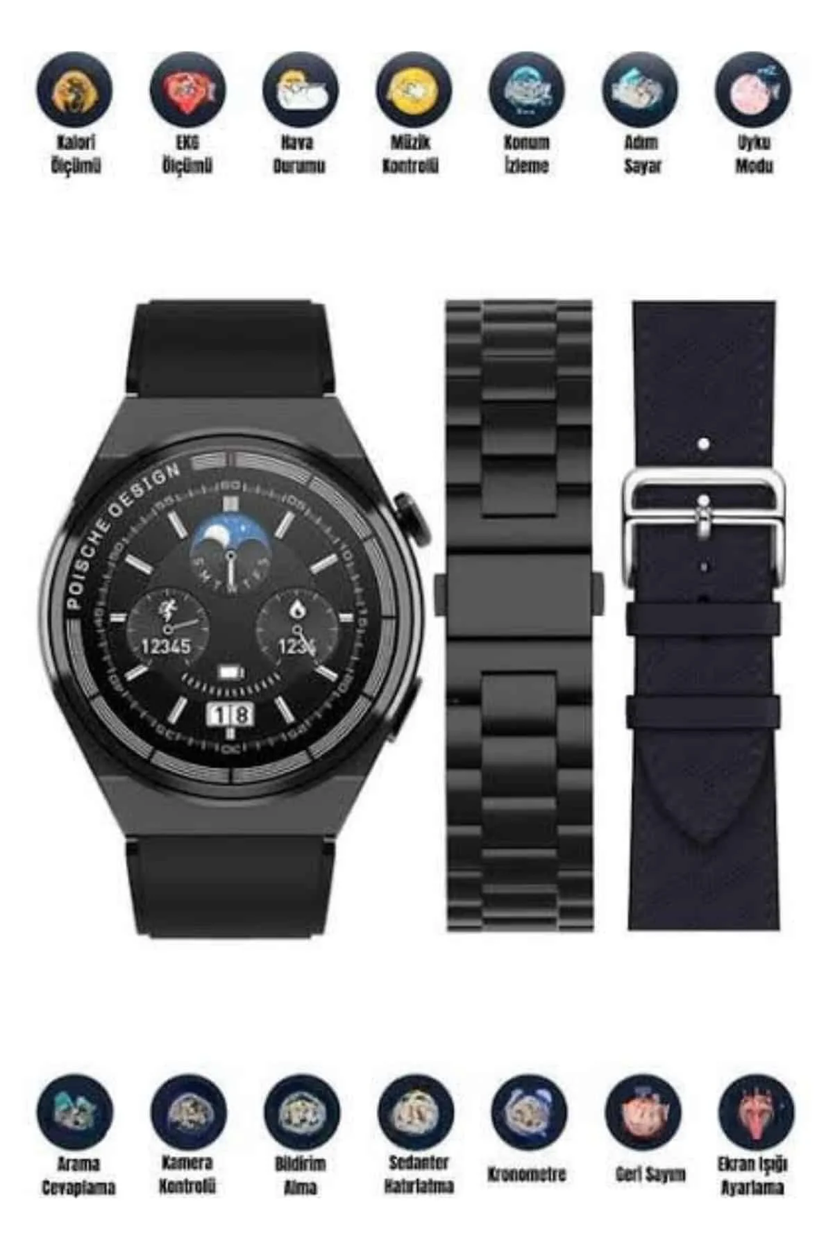 2025 Model Yeni Nesil GPS Uyumlu Uyku Takibi Ve Sağlık Takibi Spo