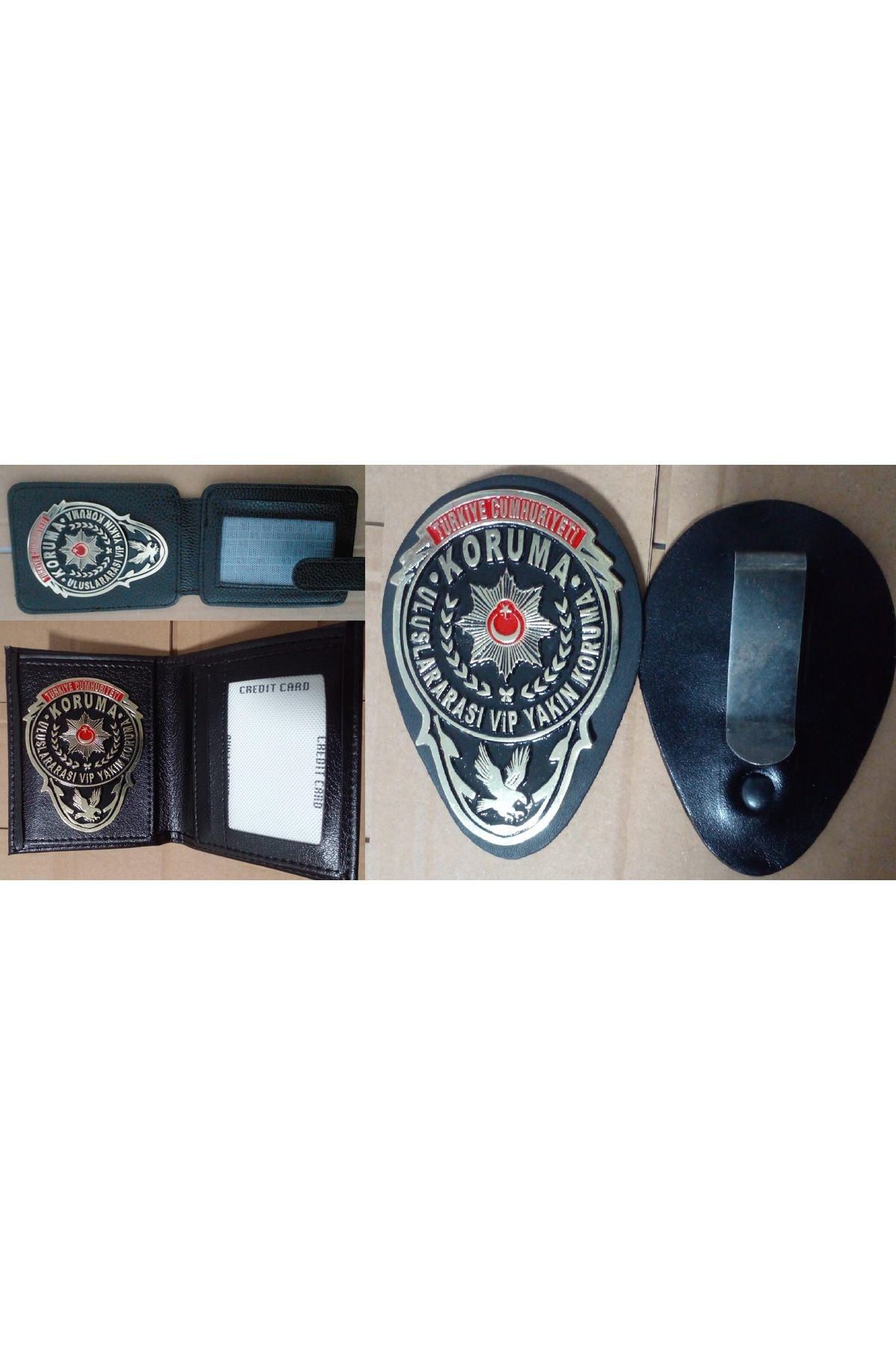 2025 MODEL.YAKIN KORUMA ROZETLİ CÜZDANI 2 ADET,KEMER ROZETİ 1 ADE