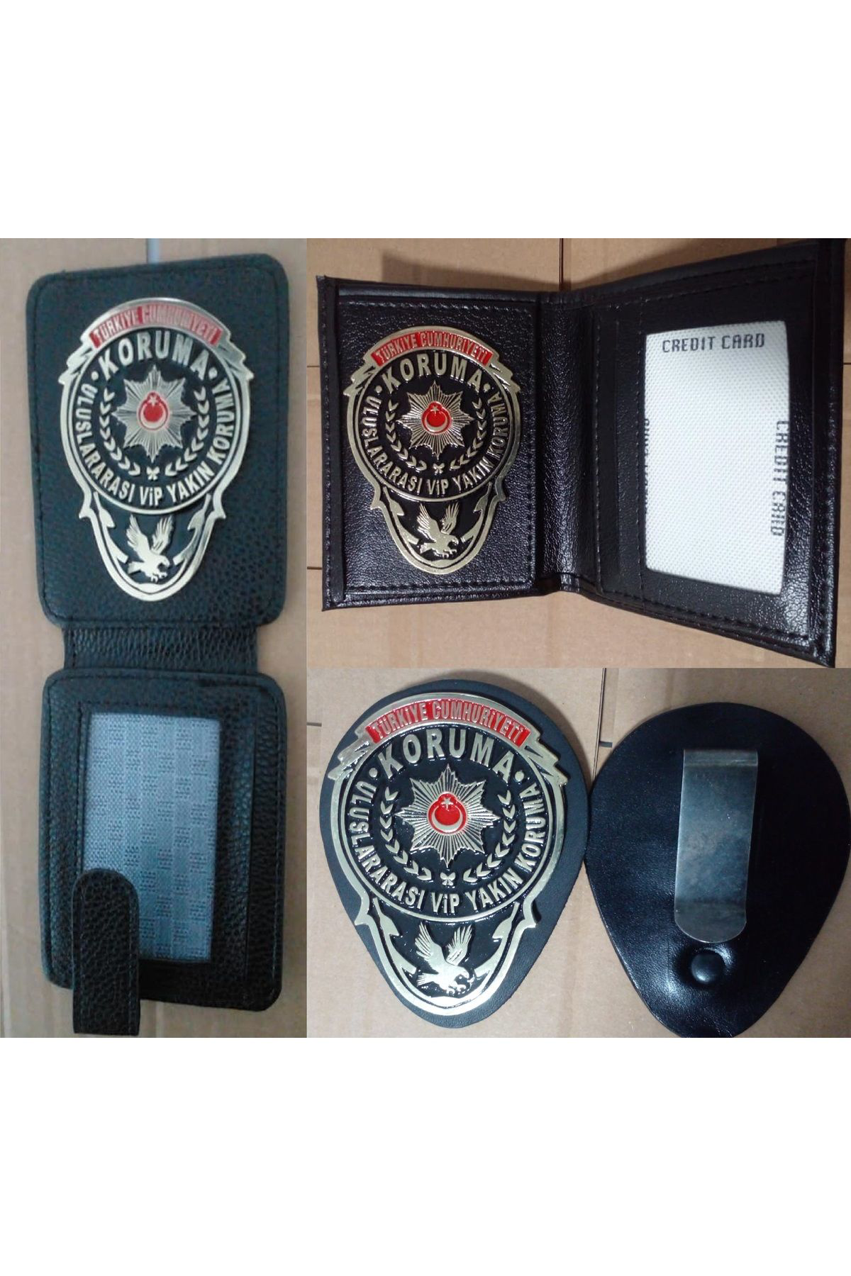 2025 MODEL.YAKIN KORUMA ROZETLİ CÜZDANI 2 ADET,KEMER ROZETİ 1 ADE