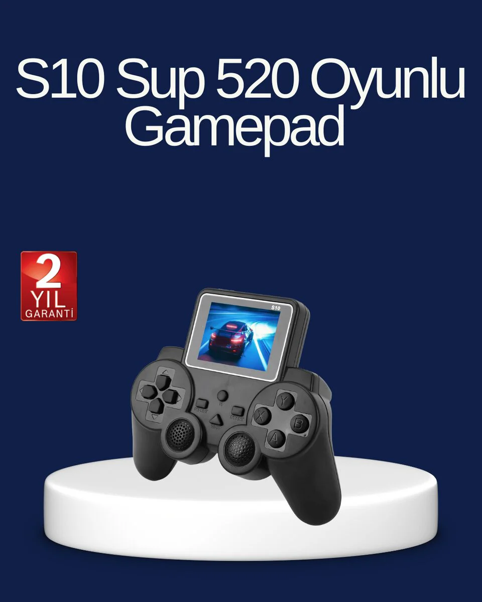 2025 S10 Gamepad 520 Klasik Retro Oyunlu TV Bağlantılı A Kalite O