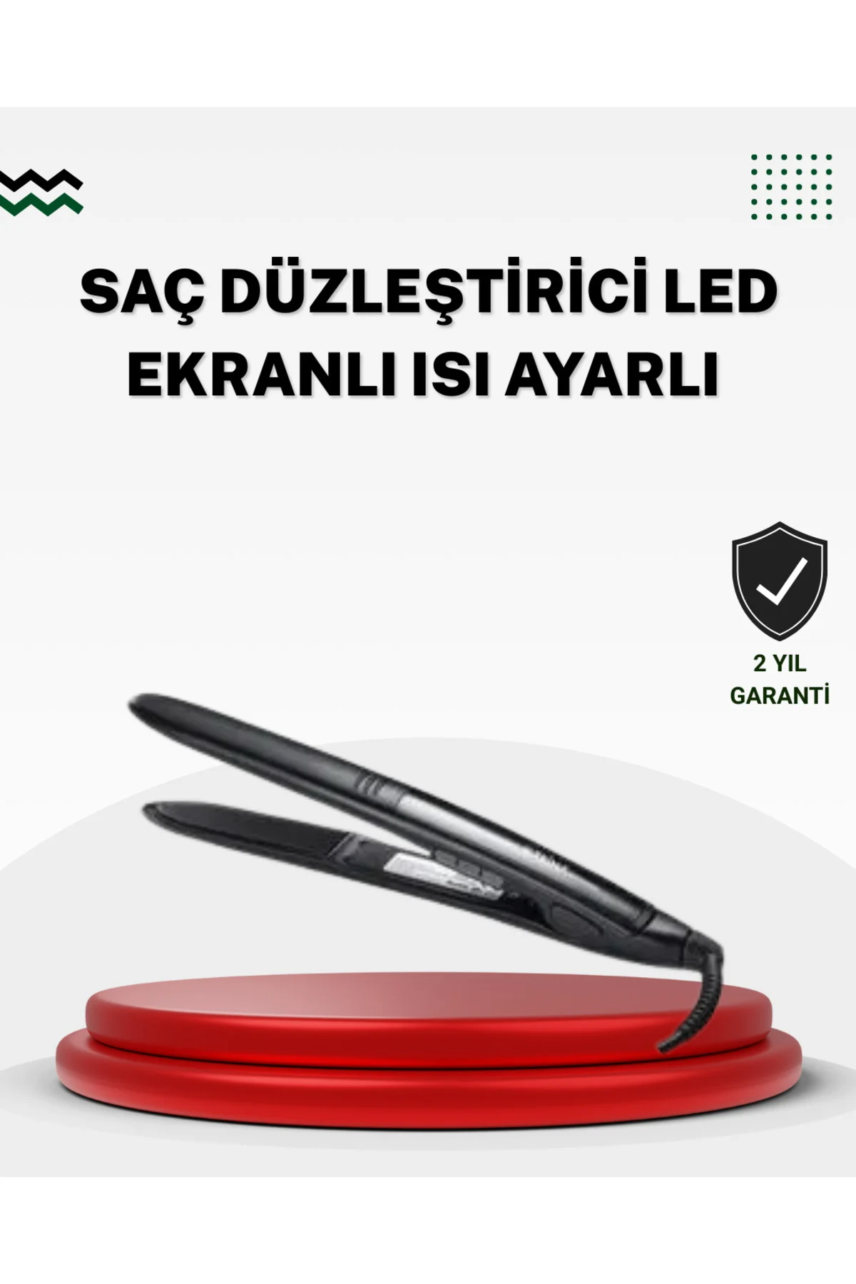 2025 Seri Profesyonel Isı Ayarlı Titanyum Kaplama Saç Düzleştiric