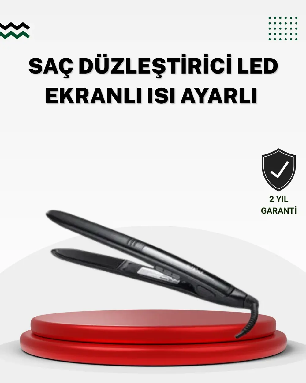 2025 Seri Profesyonel Isı Ayarlı Titanyum Kaplama Saç Düzleştiric