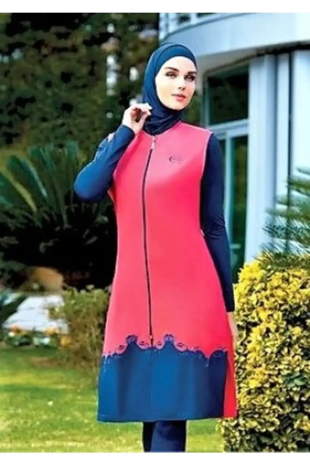 2025 Taytlı Jileli 3 Lü Tesettür Mayo