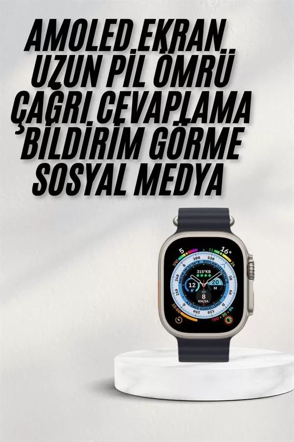 2025 Yeni Model Akıllı Saat Android ve İOS Uyumlu Çağrı Cevaplama - Lisinya
