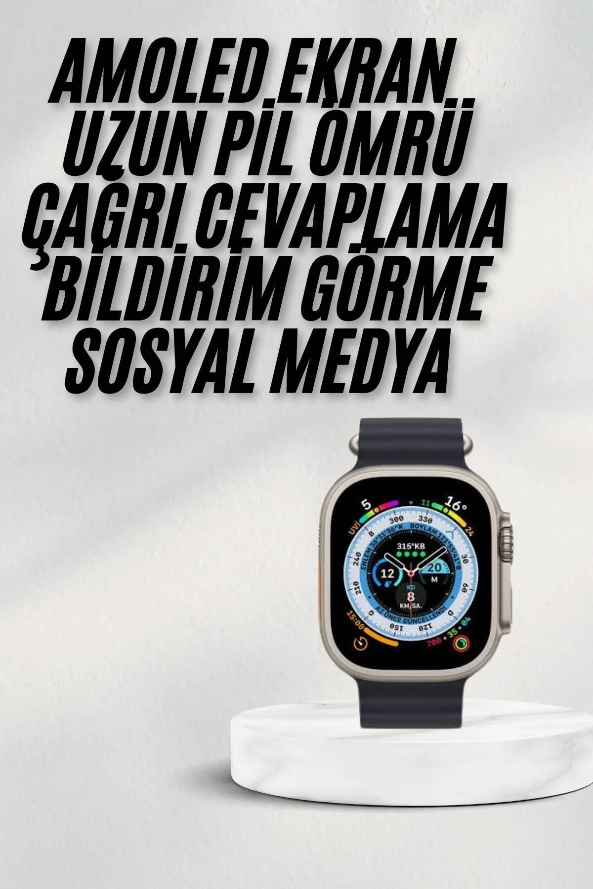 2025 Yeni Model Akıllı Saat Android Ve İos Uyumlu Çağrı Cevaplama - Görsel 2