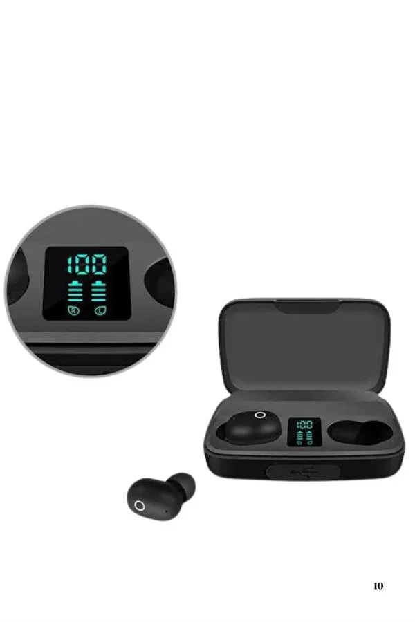 2025 Yeni Model Bluetooth TWS Kulaklık - 5.0 Bluetooth Stereo Ses, 1800mAh Şarj Kutusu