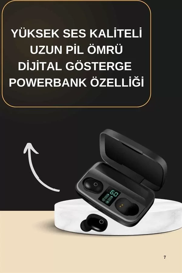 2025 Yeni Model Bluetooth Kulaklık Stereo TWS Kulaklık 5.0 Blueto