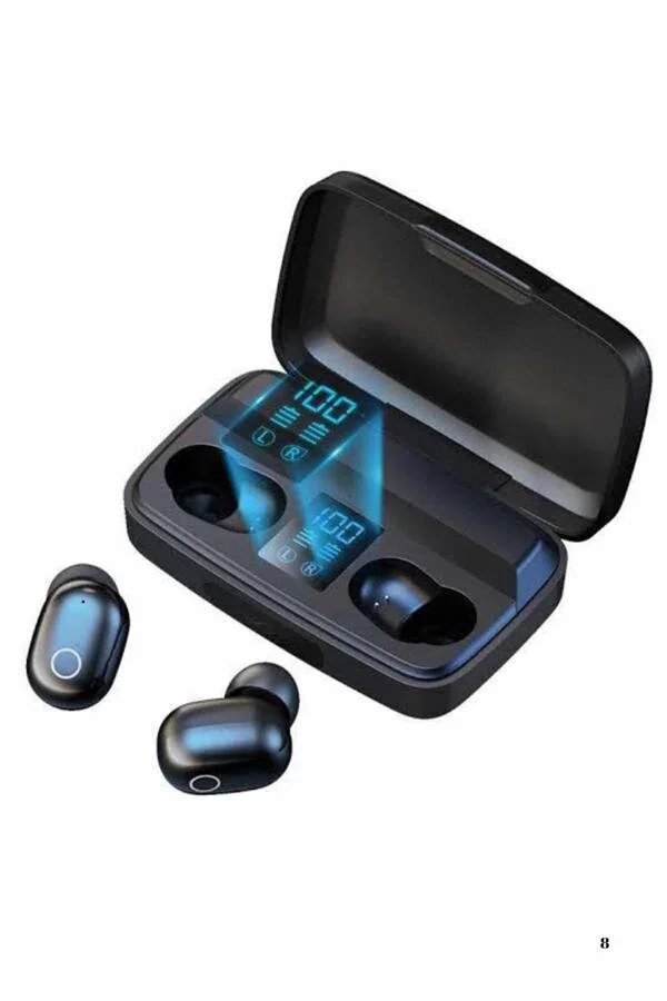 2025 Yeni Model Bluetooth TWS Kulaklık - 5.0 Bluetooth Stereo Ses, 1800mAh Şarj Kutusu
