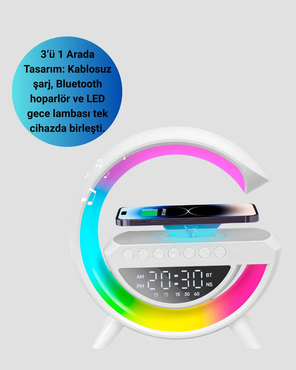 2025 Yeni Seri 15W Kablosuz Şarjlı LED Atmosfer Lambası - Uyku Işığı ve Dekorasyon
