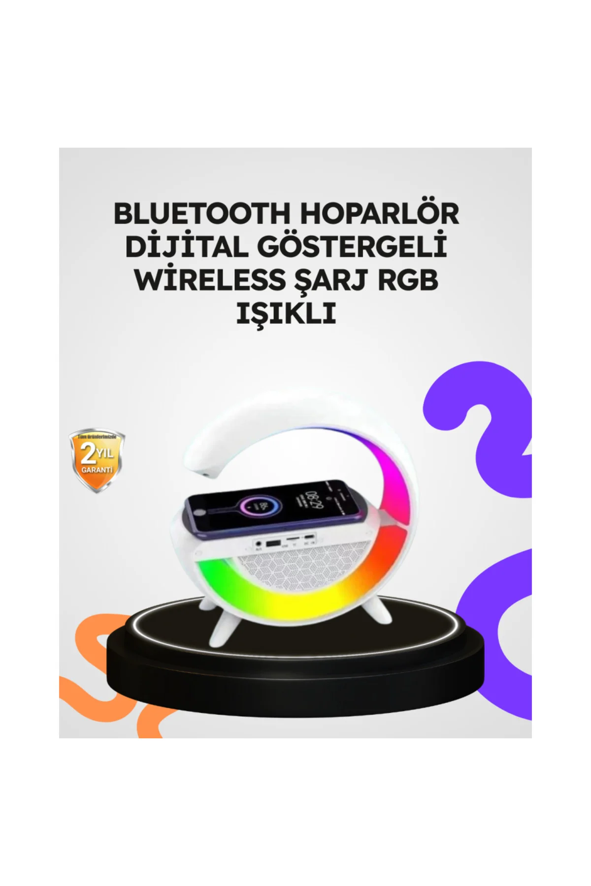 2025 Yeni Seri 15W Kablosuz Şarjlı Led Atmosfer Lambası