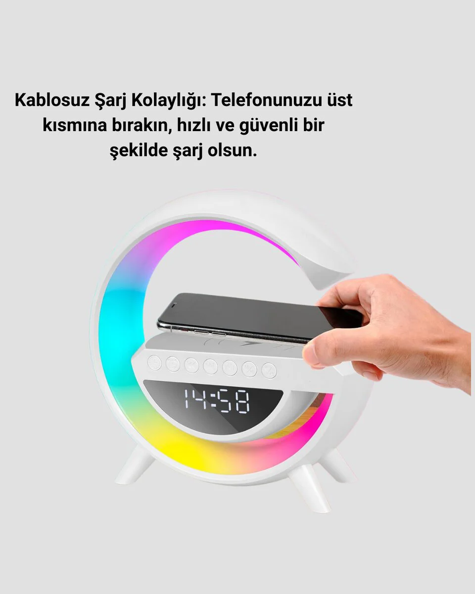 2025 Yeni Seri 15W Kablosuz Şarjlı LED Atmosfer Lambası - Uyku Işığı ve Dekorasyon