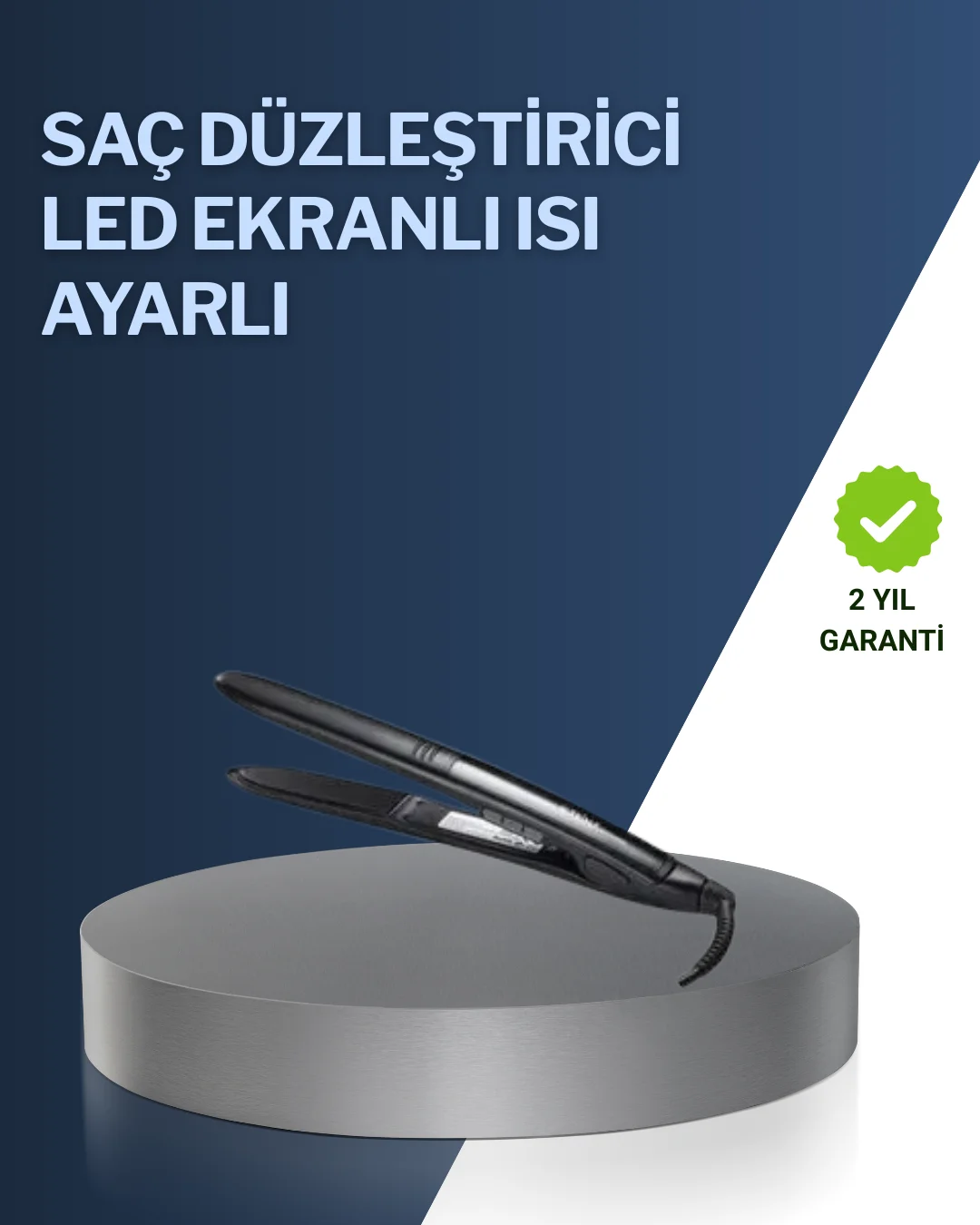 2025 Yeni Seri Dijital Ekranlı Isı Ayarlı Saç Düzleştirici Titany