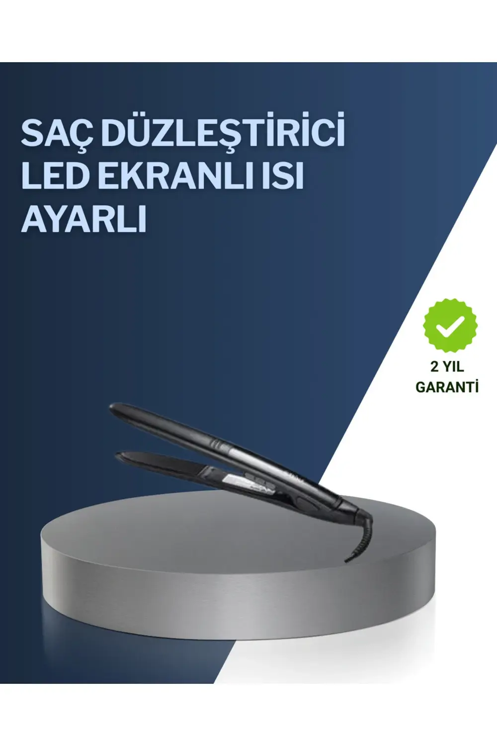 2025 Yeni Seri Dijital Ekranlı Isı Ayarlı Saç Düzleştirici Titany