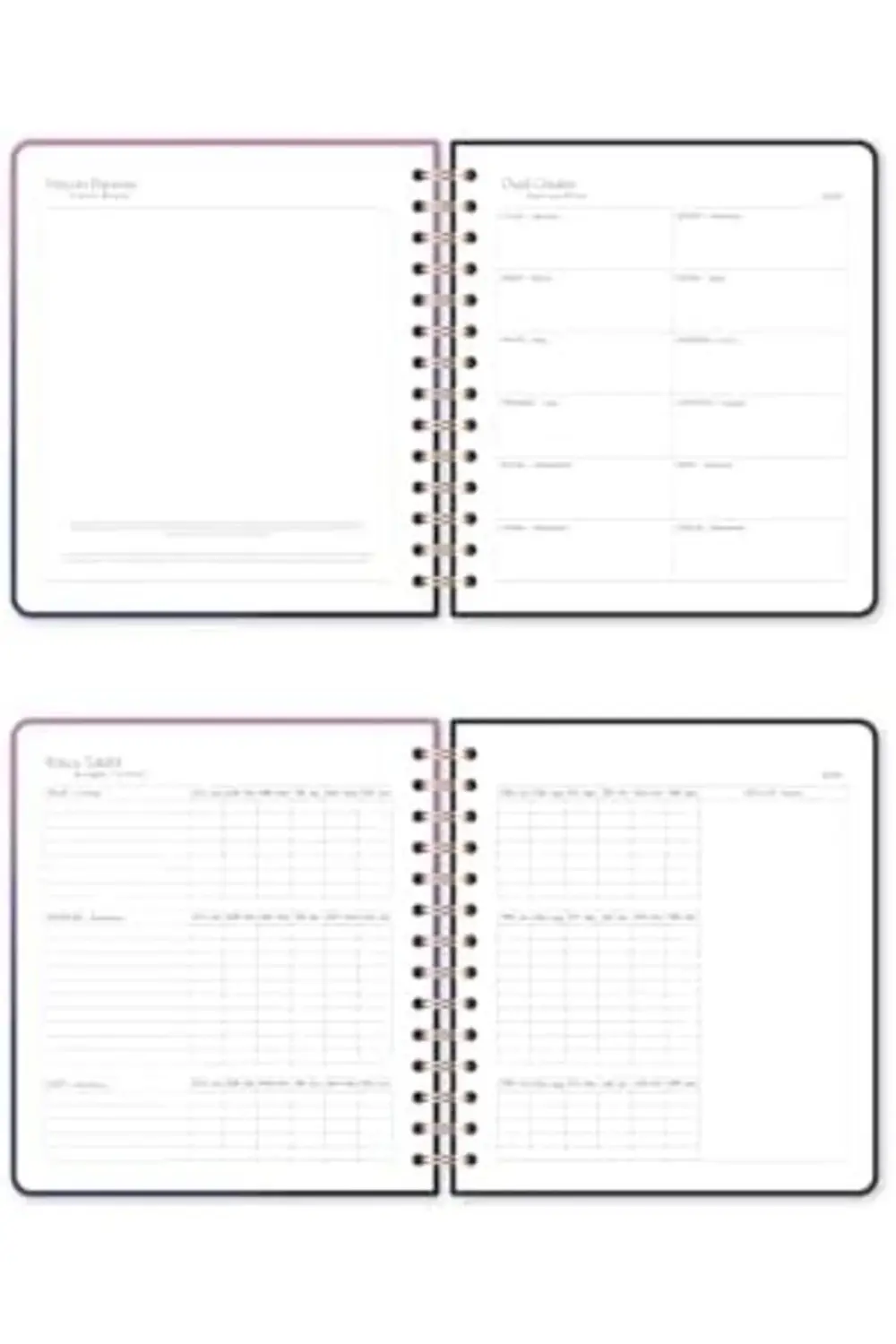 2026 18x20 Spiralli Haftalık Kare Ajanda 12 Aylık - Gün Batımı 11