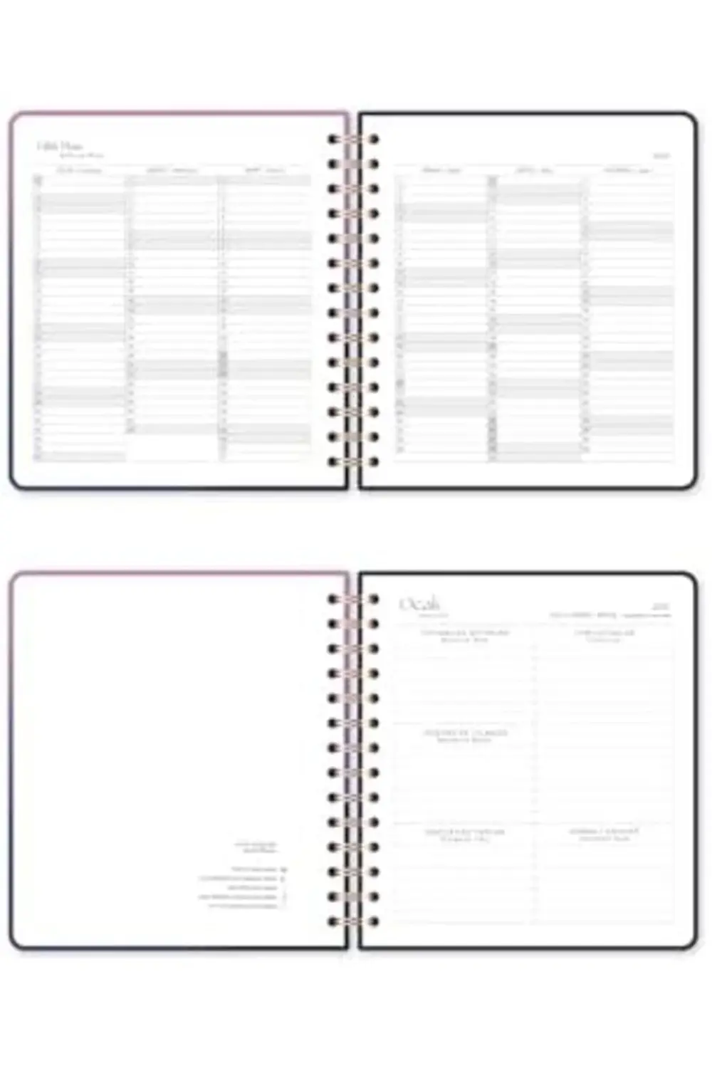 2026 18x20 Spiralli Haftalık Kare Ajanda 12 Aylık - Gün Batımı 11