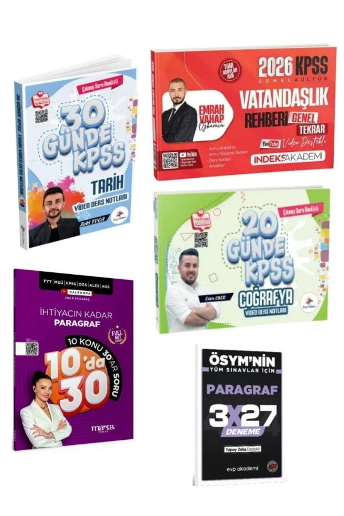 2026 30 Günde Tarih + 20 Günde Coğrafya + İndeks Vatandaşlık Tekrar +İhtiyacın Paragraf