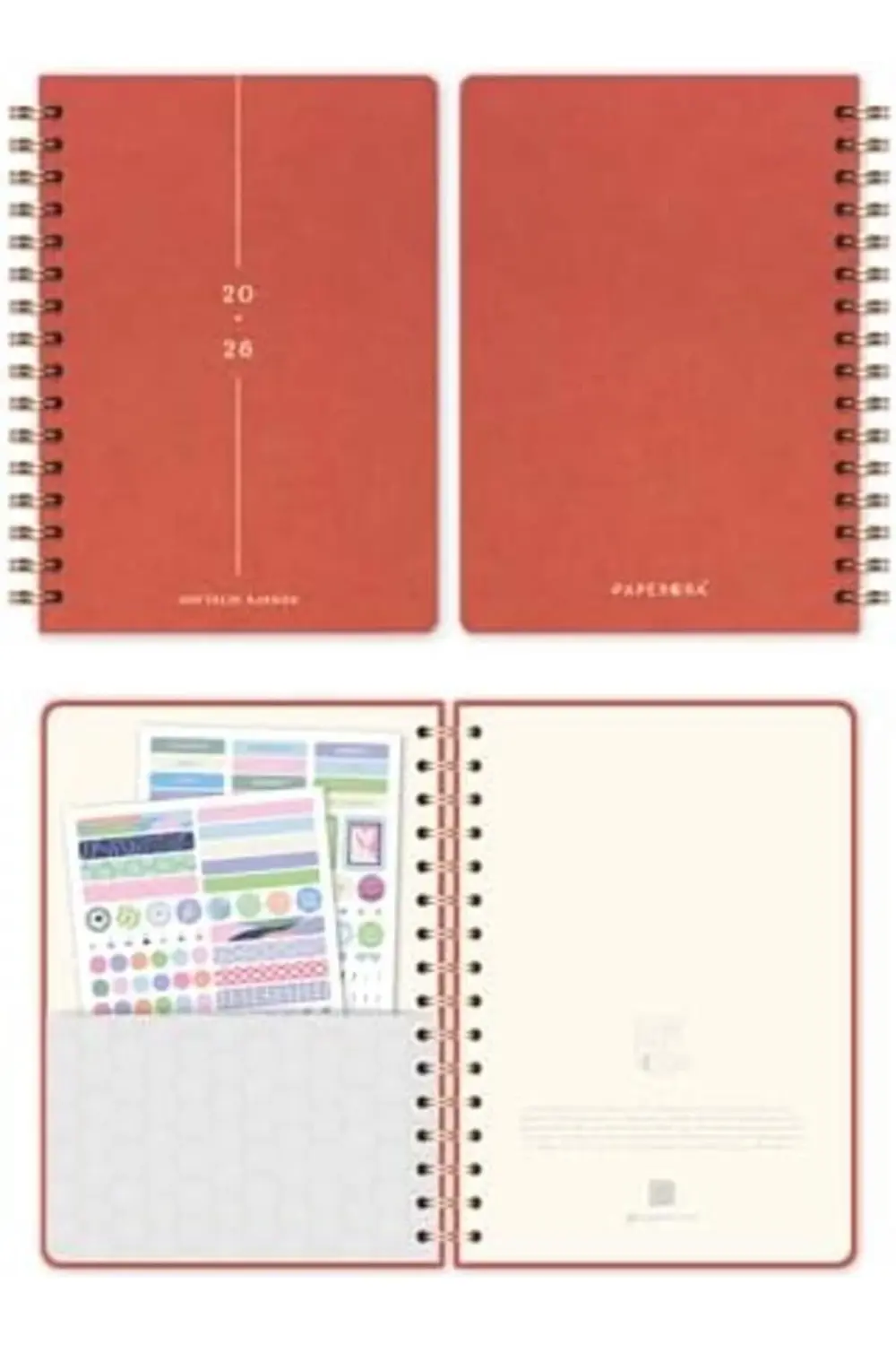 2026 A5 Spiralli Haftalık Ajanda 12 Aylık - 395519