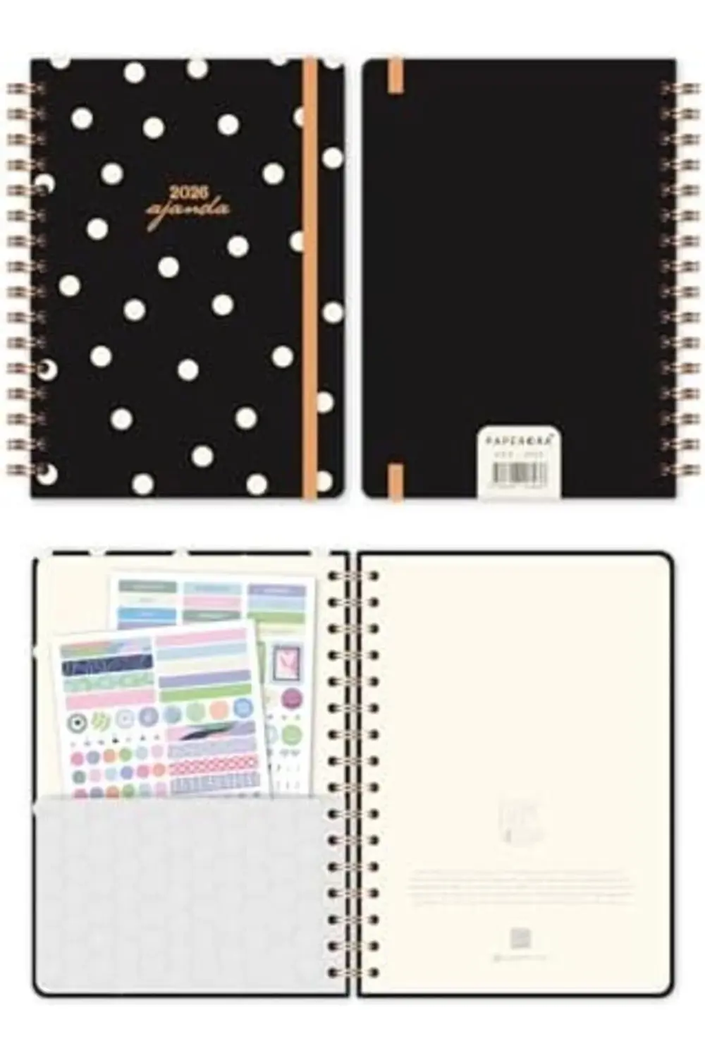 2026 A5 Spiralli Haftalık Ajanda 12 Aylık - Puantiye 1178227